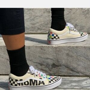 Vans Classic ComfyCush Old Skool x MoMA Limited Skate Rare Shoes Mens7.5 women 9